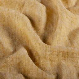 Tissu Polyester - Esprit chambray ocre