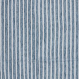 Tissu Polyester - Esprit chambray rayure bleu