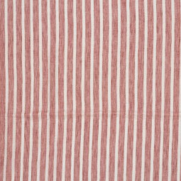 Tissu Polyester - Esprit chambray rayure vieux rose