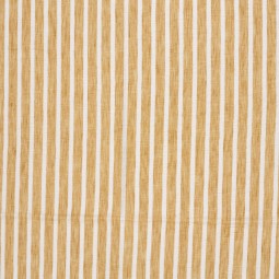 Tissu Polyester - Esprit chambray rayure ocre