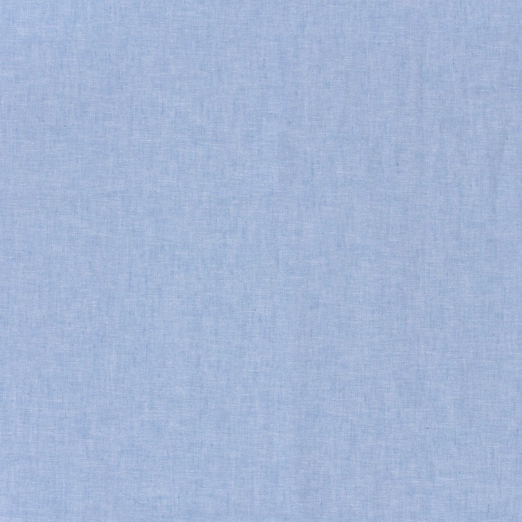 Tissu lin et coton - Chambray bleu