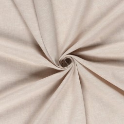Tissu lin et coton - Chambray beige