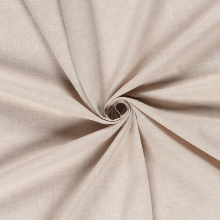 Tissu lin et coton - Chambray beige