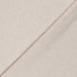 Tissu lin et coton - Chambray beige