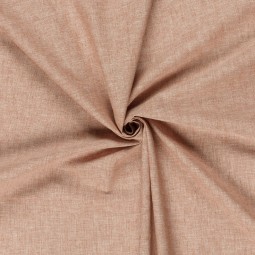 Tissu lin et coton - Chambray brique