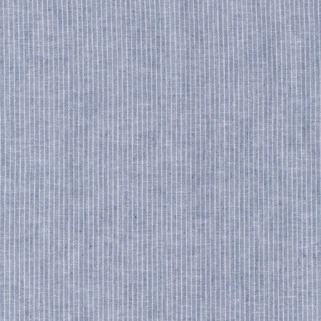 Tissu lin et coton - Chambray rayures marine