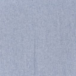 Tissu lin et coton - Chambray rayures marine