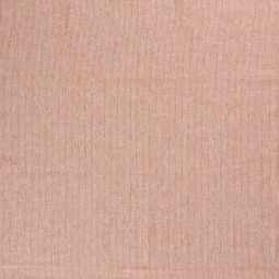 Tissu lin et coton - Chambray rayures brique