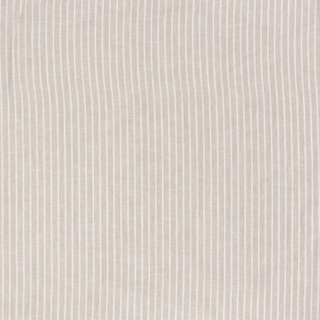 Tissu lin et coton - Chambray grosses rayures beige