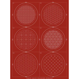 Kit de broderie sashiko - 6 Dessous de verre