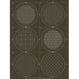 Kit de broderie sashiko - 6 Dessous de verre