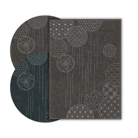 Coupon pré-imprimé broderie sashiko - Windchimes chiné