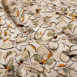 Tissu viscose et lin - Hortense