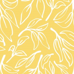 Tissu double gaze - Jungle jaune
