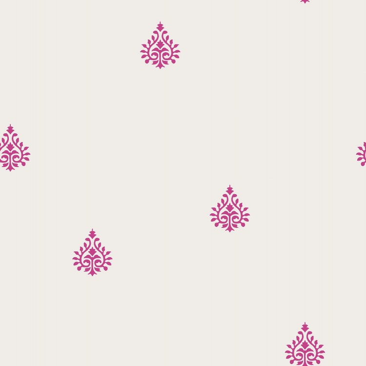 Tissu double gaze - Ornement rose