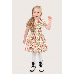 Tissu popeline - Arc en ciel