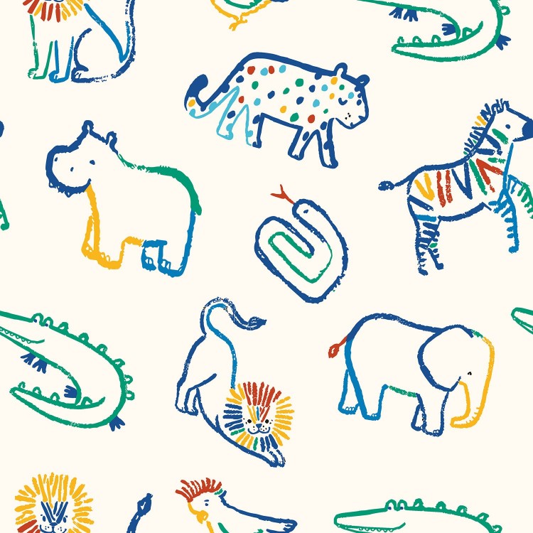 Tissu popeline - Mini lascaux