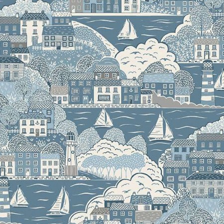 Tissu fantaisie - Driftwood - Cove dark blue