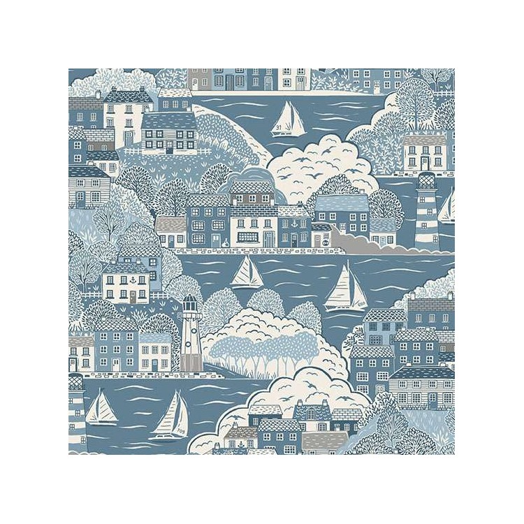Tissu fantaisie - Driftwood - Cove dark blue