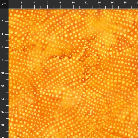 Tissu batik Hoffman - Bali Handpaints - Pointillé orange