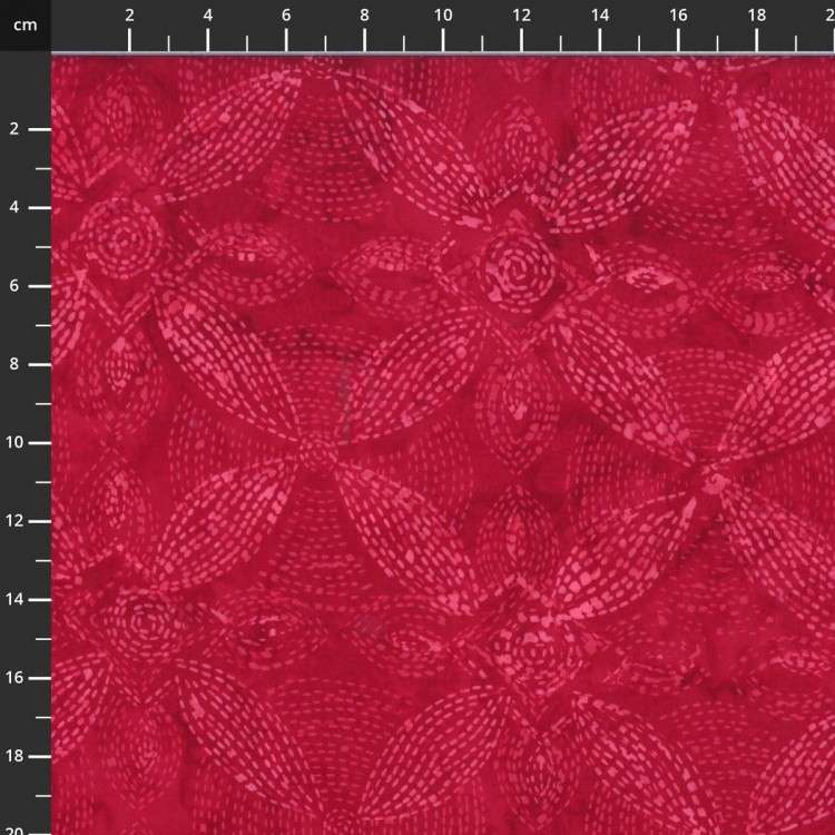 Tissu batik Hoffman - Bali Handpaints - Pétale Rose