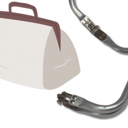 Fermoir tubulaire pour sac clic