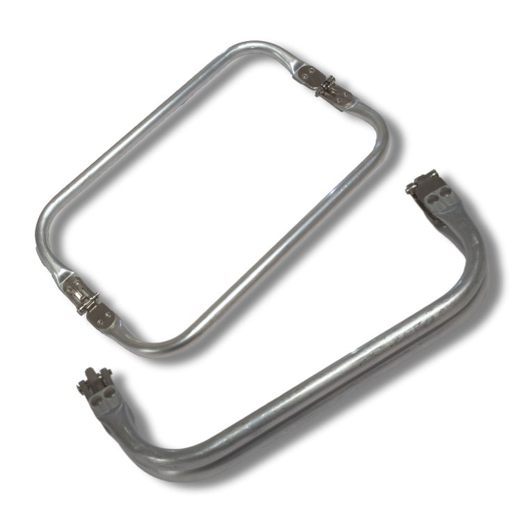 Fermoir tubulaire pour sac clic