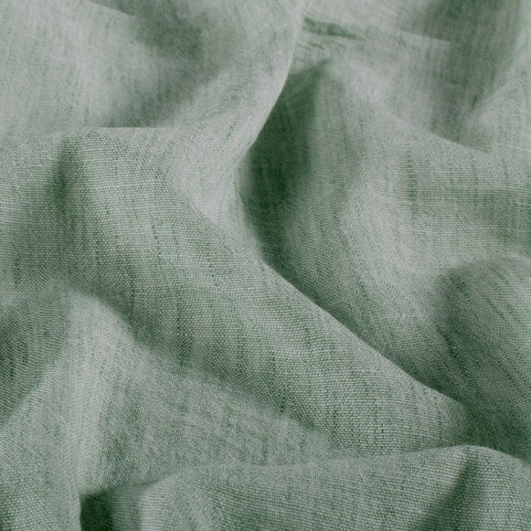 Tissu Polyester - Esprit chambray vert