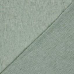 Tissu Polyester - Esprit chambray vert