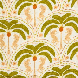 Tissu matelassé double gaze - Panthère