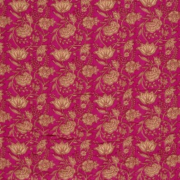 Tissu matelassé double gaze - Abstract fuchsia