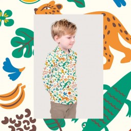 Tissu popeline - Jungle