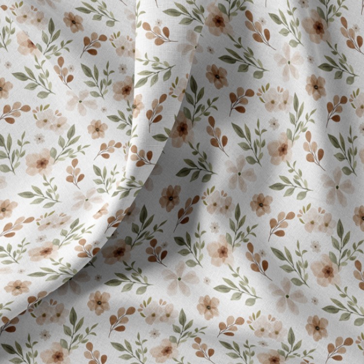 Tissu coton - Zada blanc naturel