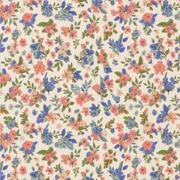 Tissu coton - Kailey ecru rose