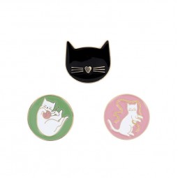 Porte aiguilles aimanté chats Audrey Jeanne - Bohin