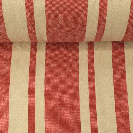 Tissu coton - Bernadette rouge