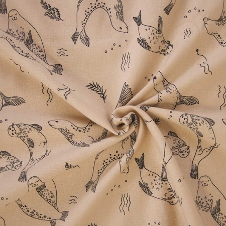 Tissu Katia fabrics - Sweat - Sea Lions Swimming