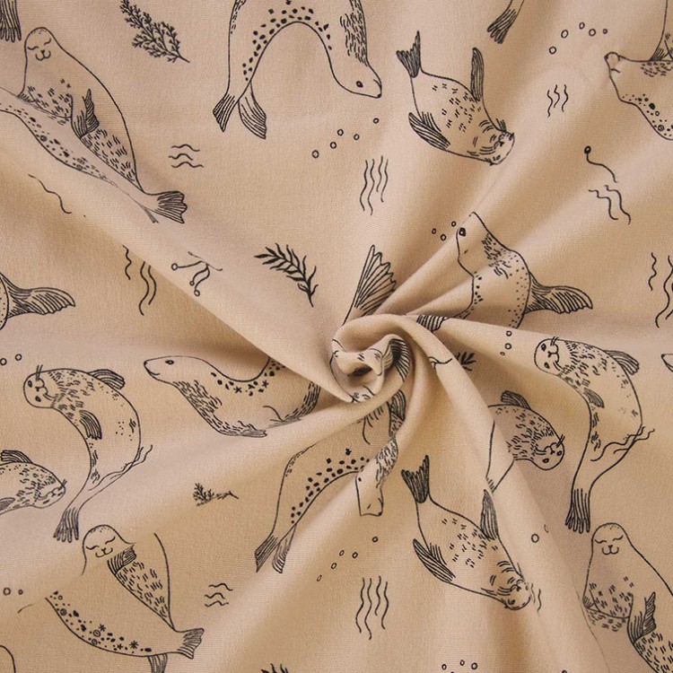 Tissu Katia fabrics - Sweat - Sea Lions Swimming