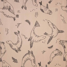 Tissu Katia fabrics - Sweat - Sea Lions Swimming