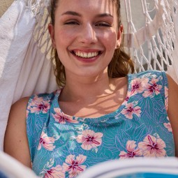 Tissu Katia Fabrics - Jersey viscose - Hibiscus Amazonia