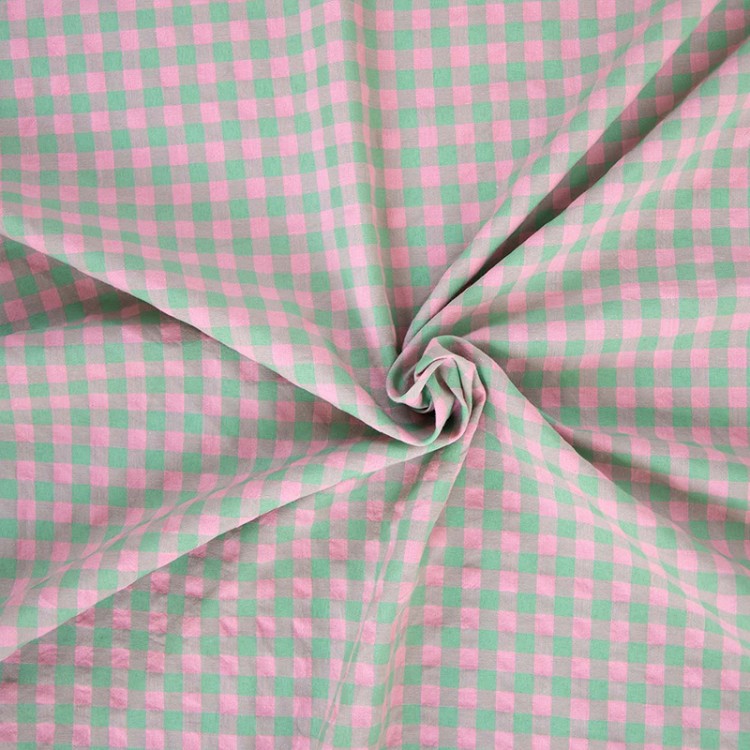 Tissu Katia fabrics - Vichy Gingham Little Apple & Pink