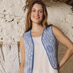 Tissu Katia fabrics - matelassé Paisley Padded Jeans