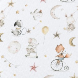 Tissu éponge sleepy blanc