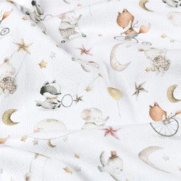 Tissu éponge sleepy blanc