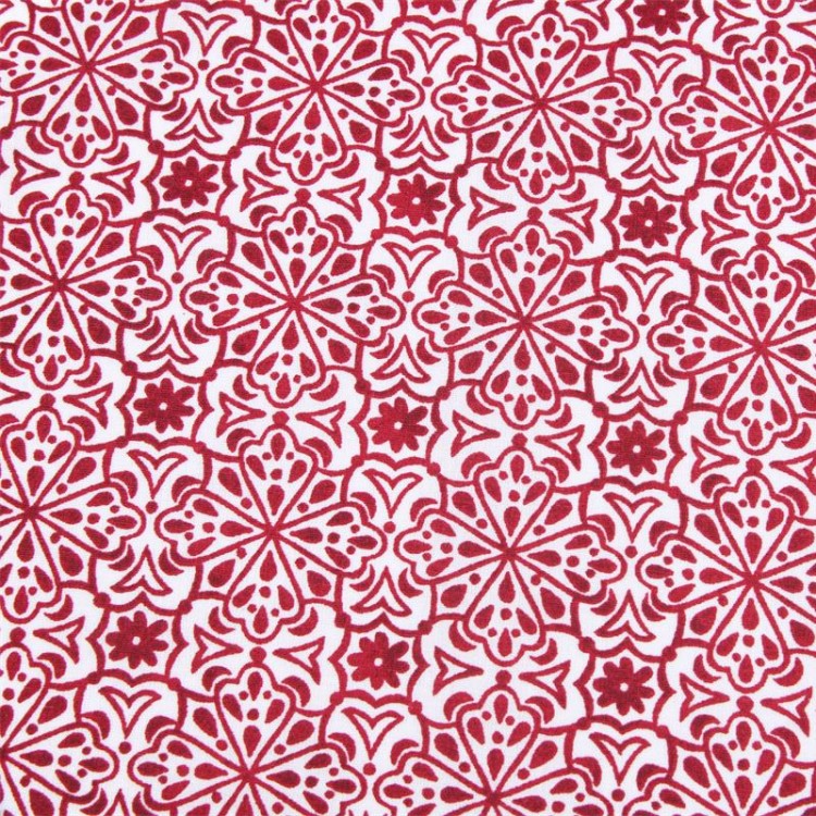 Tissu coton - Eina rouge