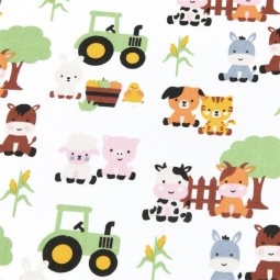 Tissu coton - Paturages