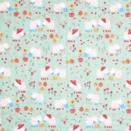 Tissu matelassé double face - Galway vert