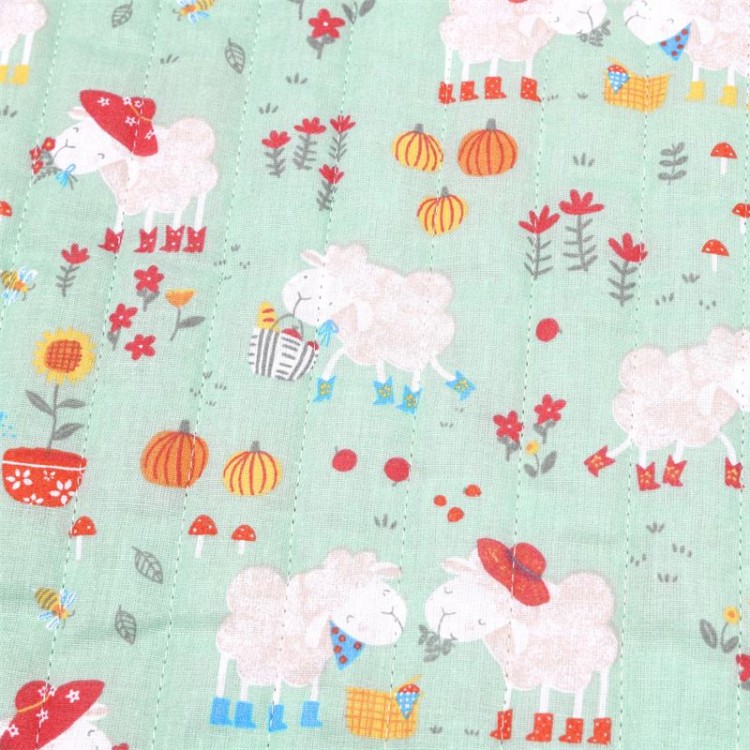 Tissu matelassé double face - Galway vert