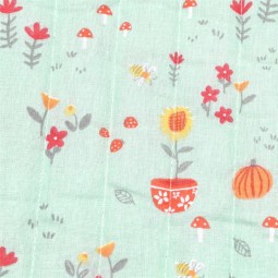 Tissu matelassé double face - Galway vert