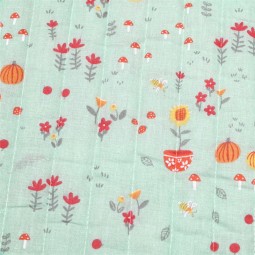 Tissu matelassé double face - Galway vert